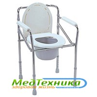 Купити туалет для інвалідів. Стілець туалет складаний FS 894