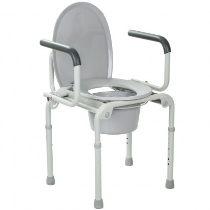Сталевий стілець-туалет з відкидними підлокітниками OSD-2108D