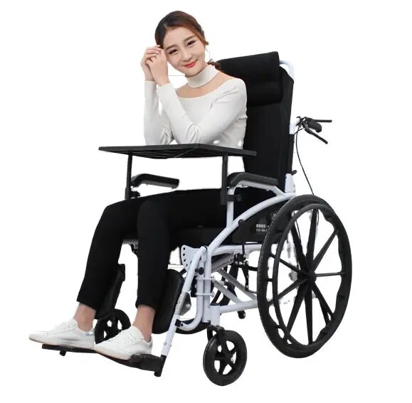 Ручная складная коляска для инвалидов с туалетом MIRID S119