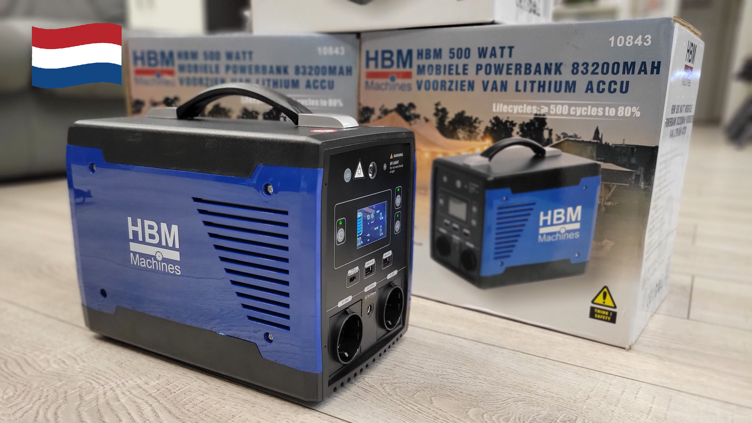Зарядна станція HBM Mobile Powerbank 500 Watt 83200mAh (Нидерланды) 