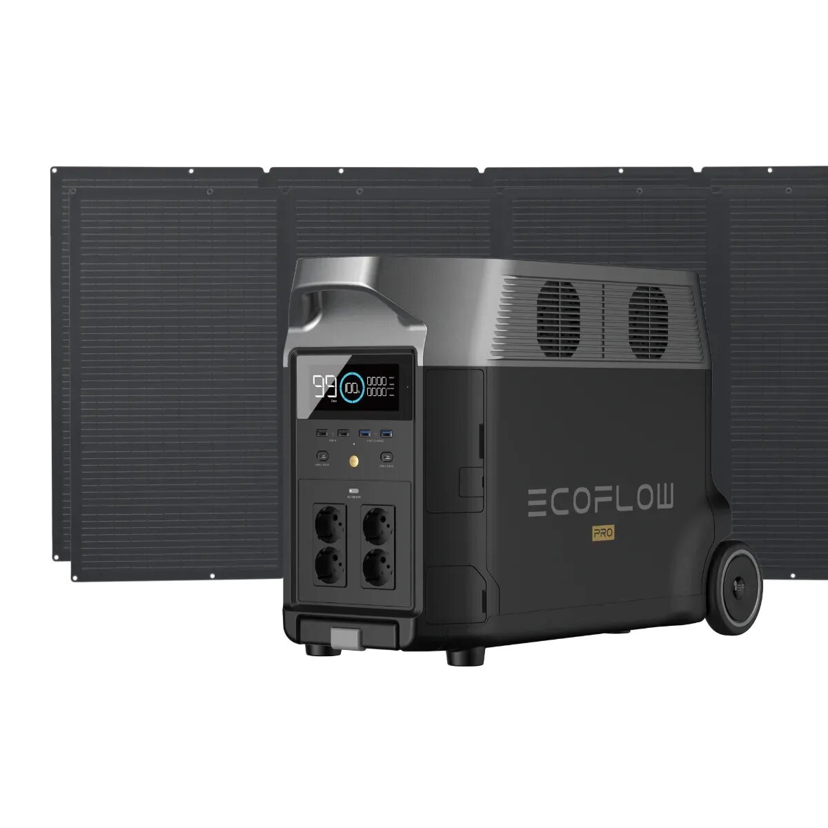  EcoFlow DELTA Pro + 2*400W Solar Panel 